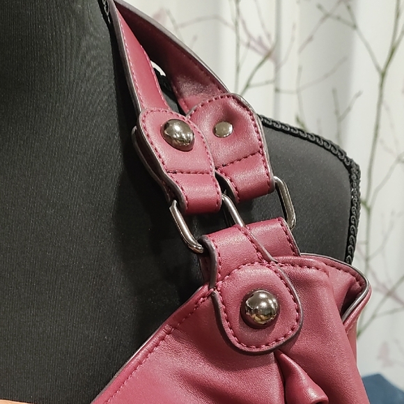 Carlos Santana Burgundy Studded Tote Bag - Picture 5 of 13